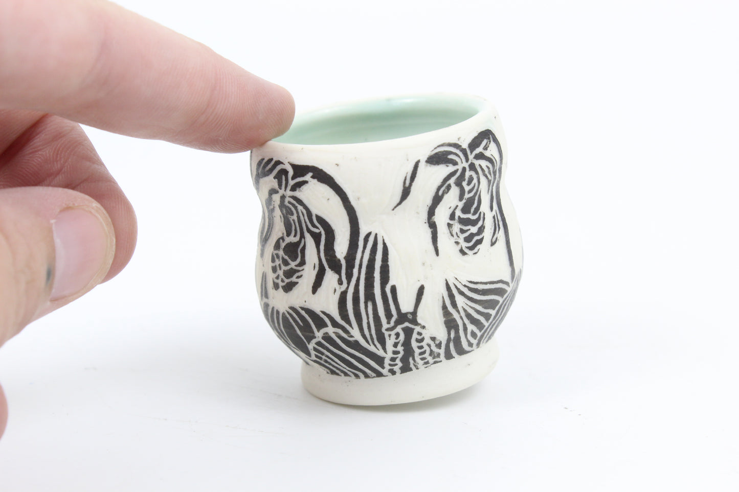 Pink lady slipper mini cup