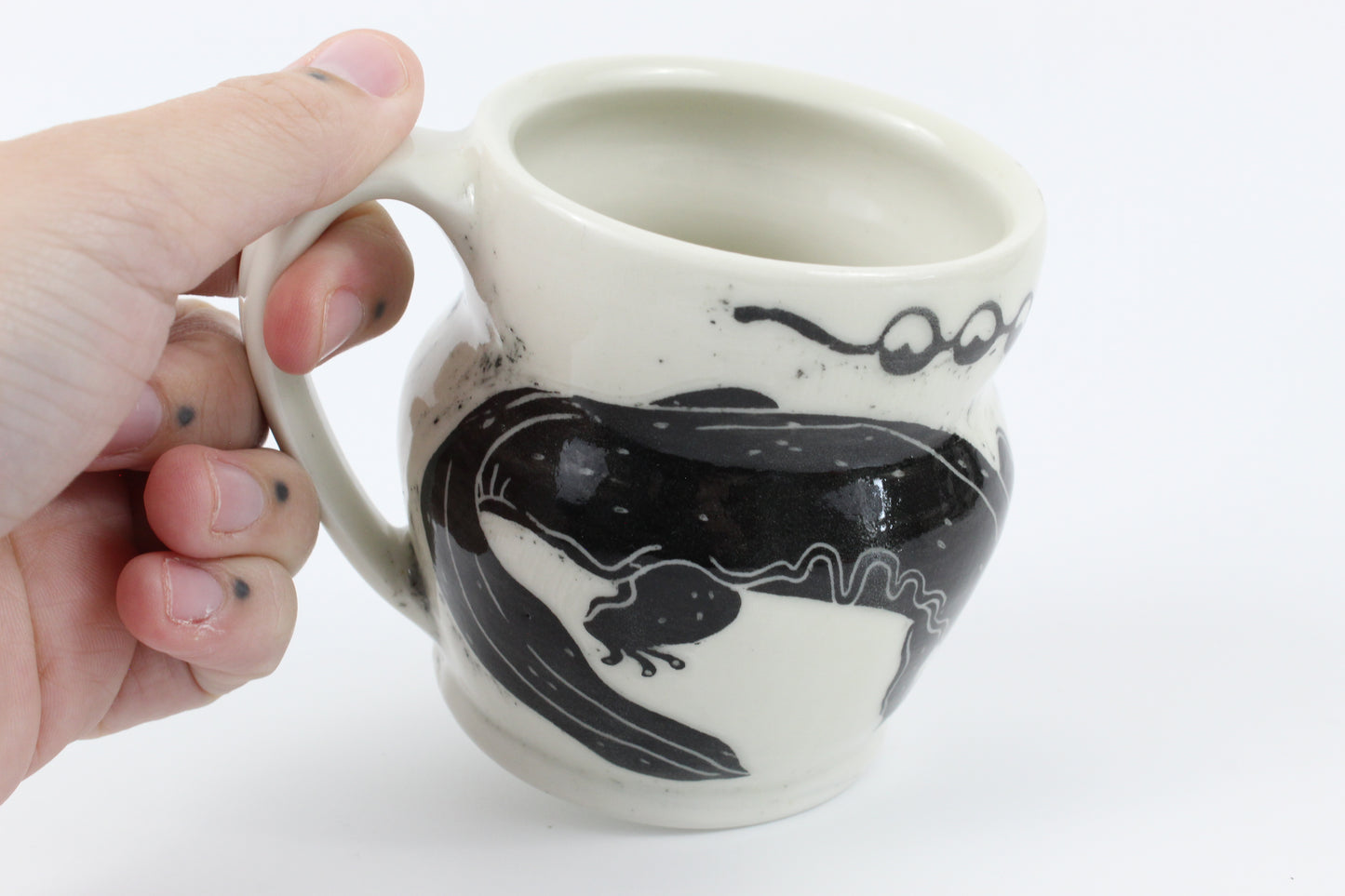 Hellbender and eggs mug