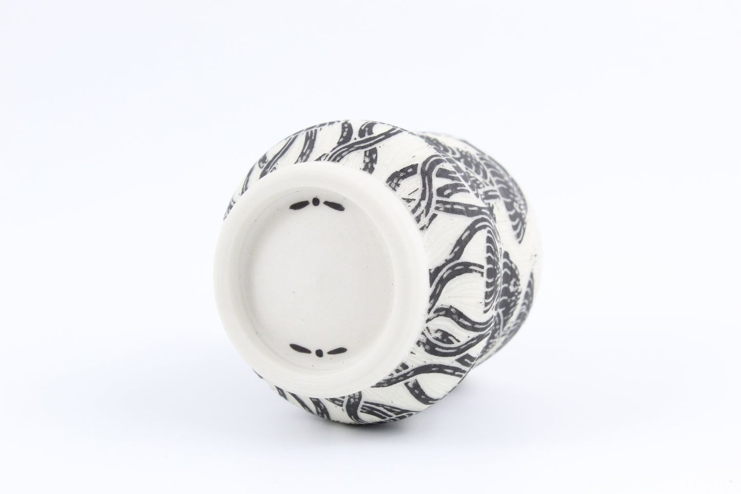 Mushroom forest mini vase