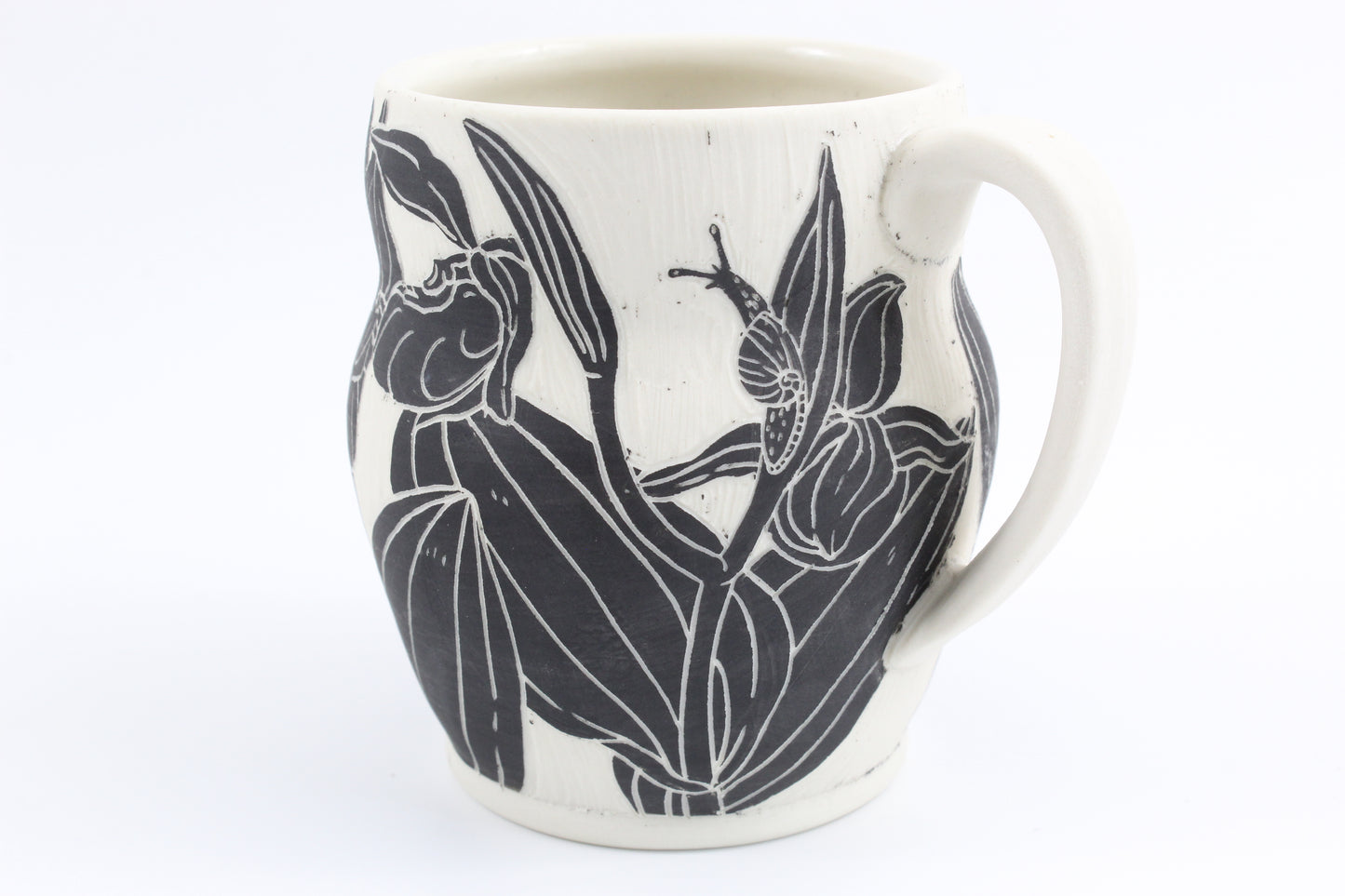 Showy lady slipper mug