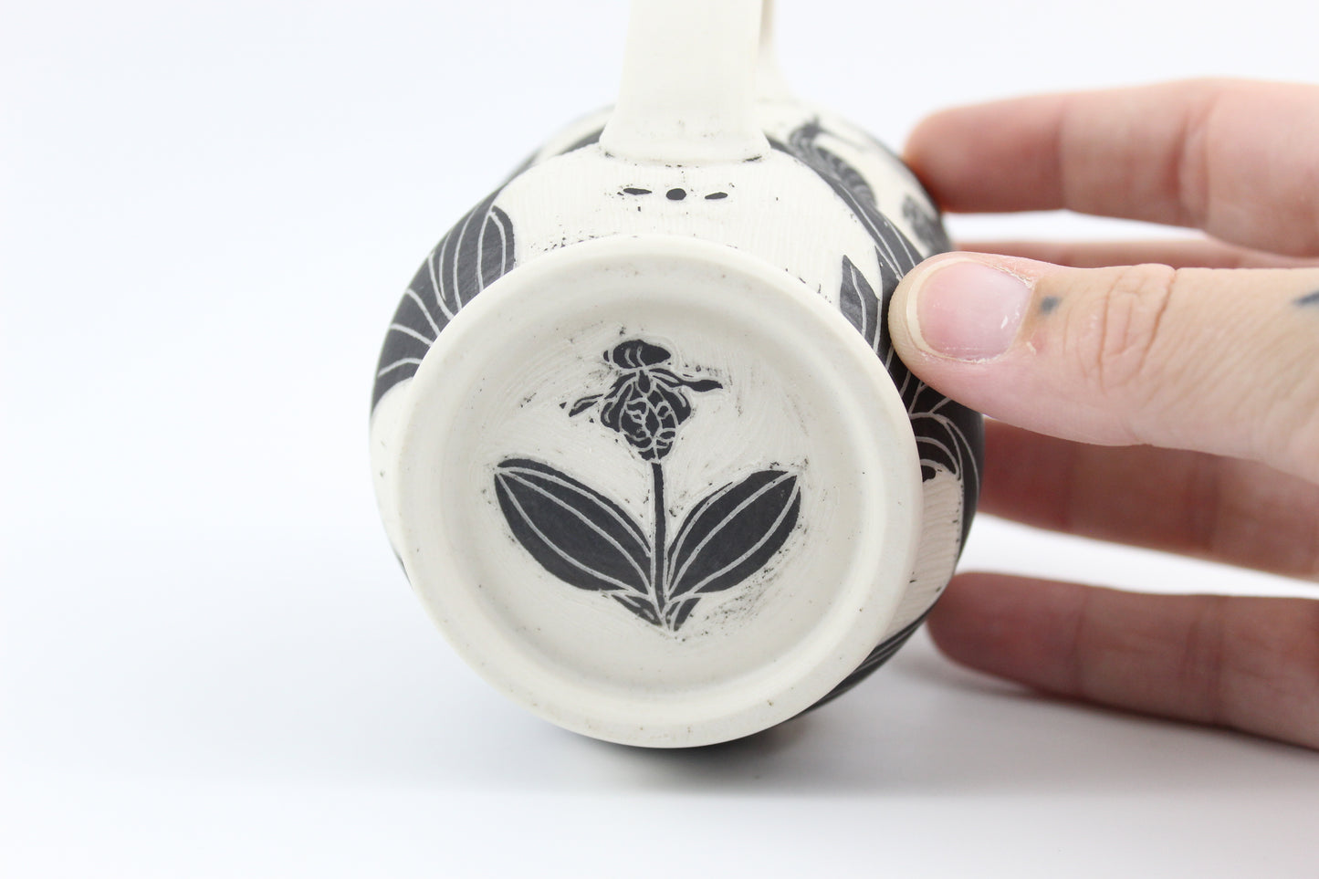 Pink Lady Slipper mug