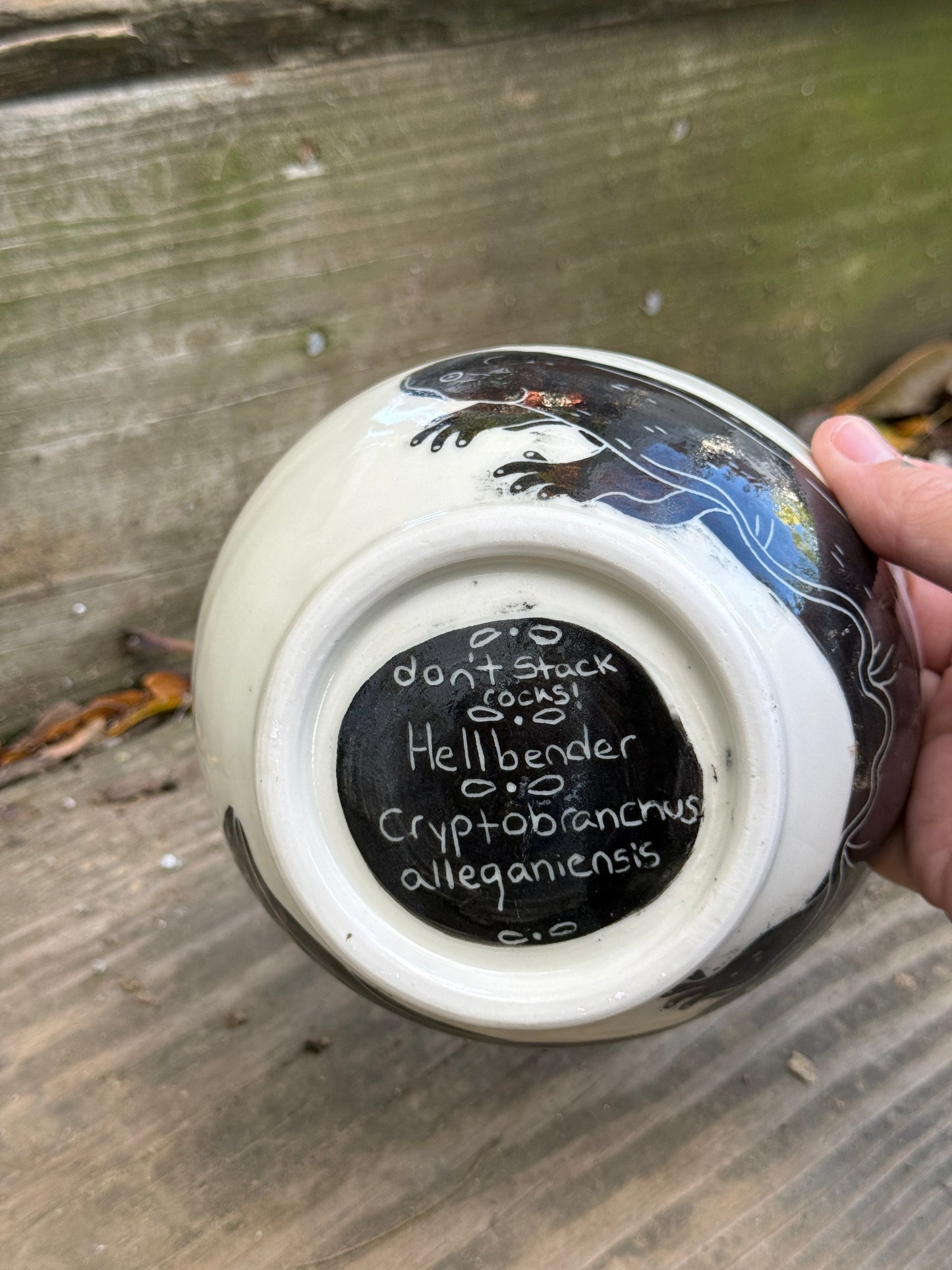 Hellbender soup bowl