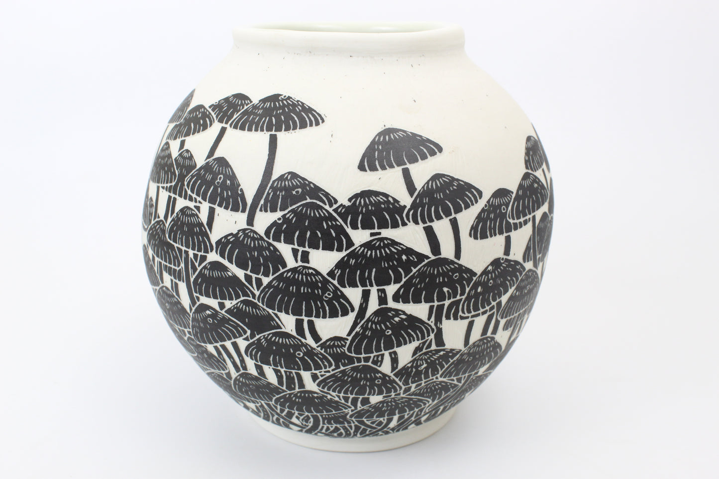 Mushroom Forest Moon Vase