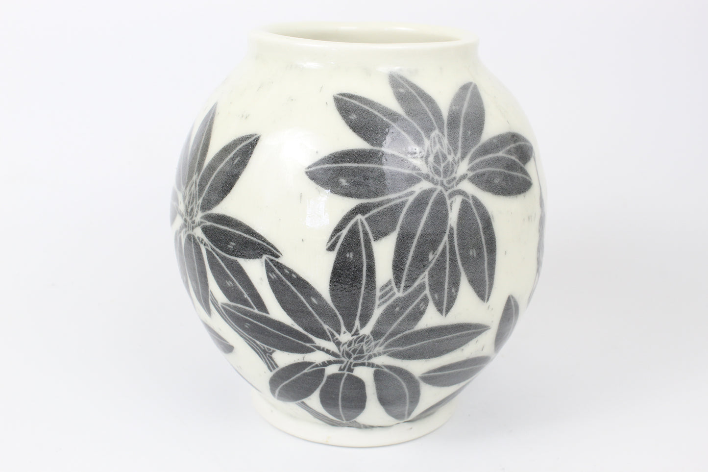 Rhododendron Moon Vase