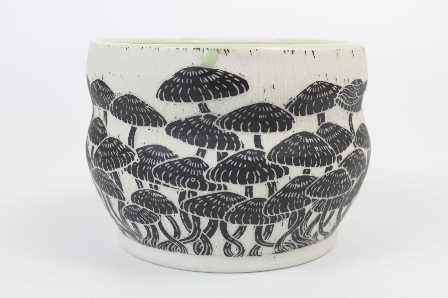 Mushroom forest ice cream bowl