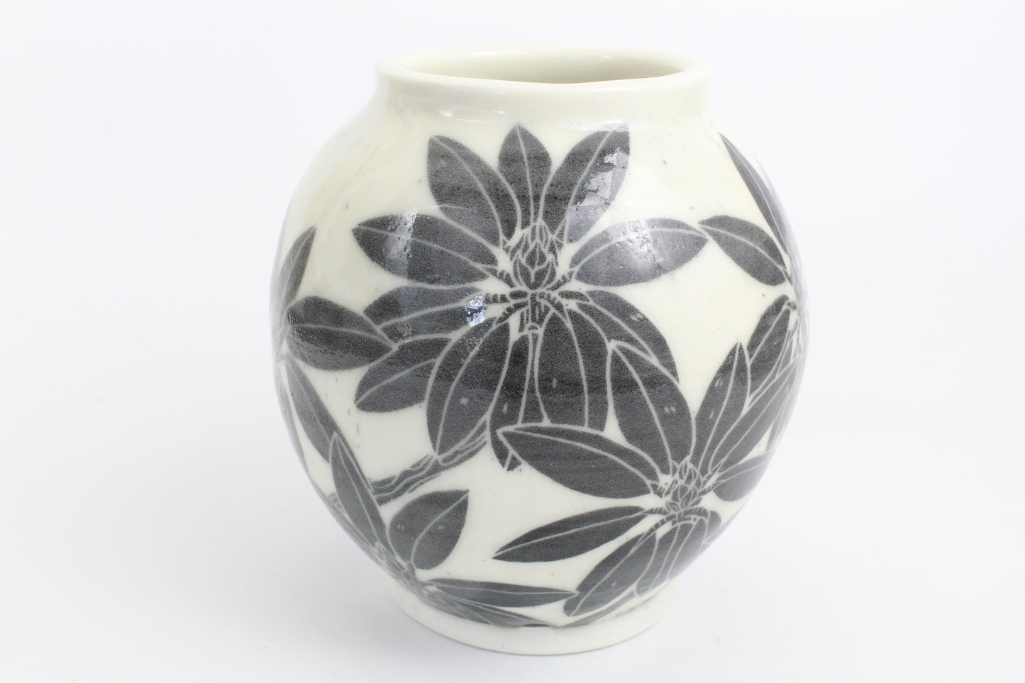 Rhododendron Moon Vase