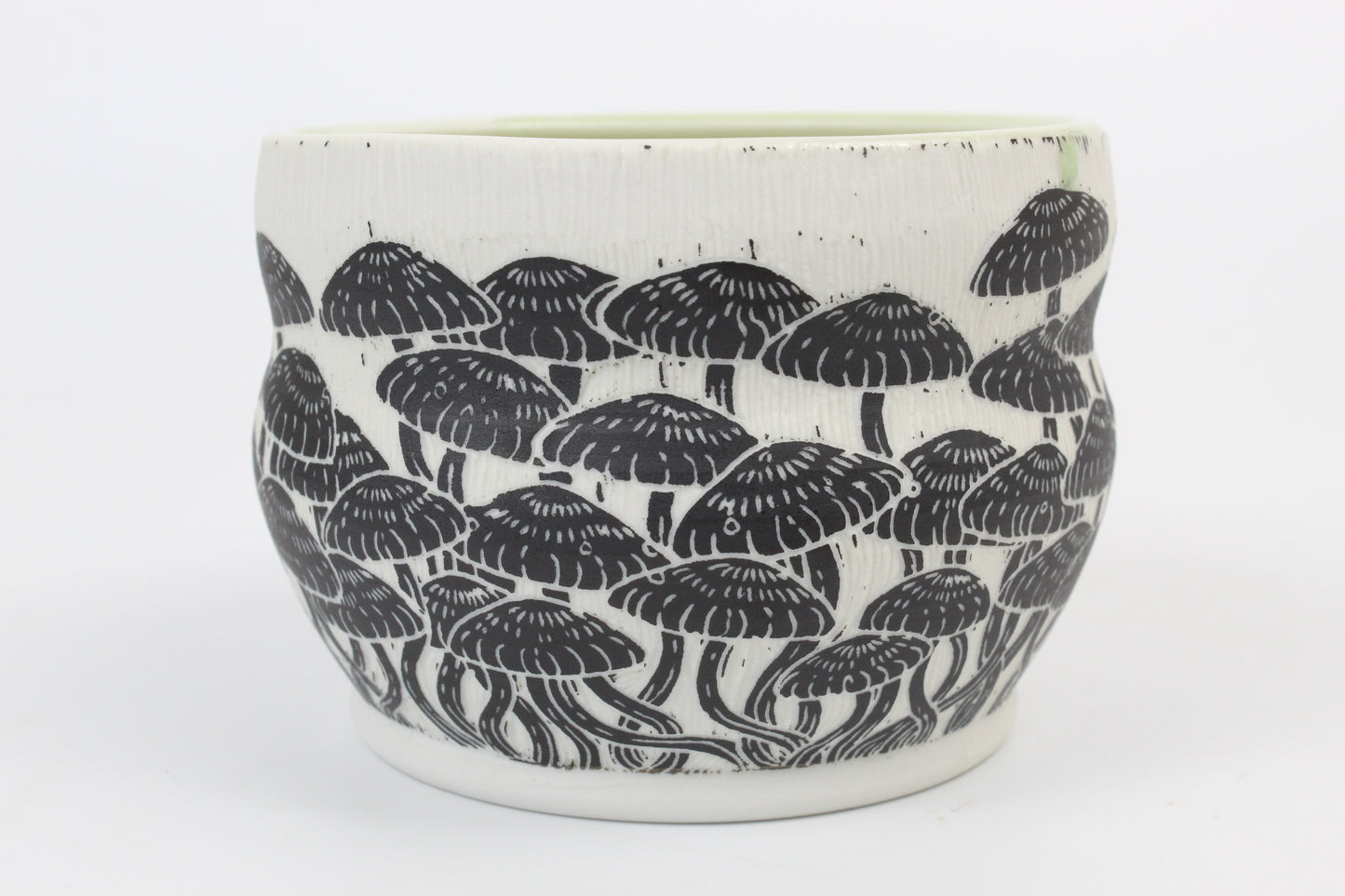 Mushroom forest ice cream bowl