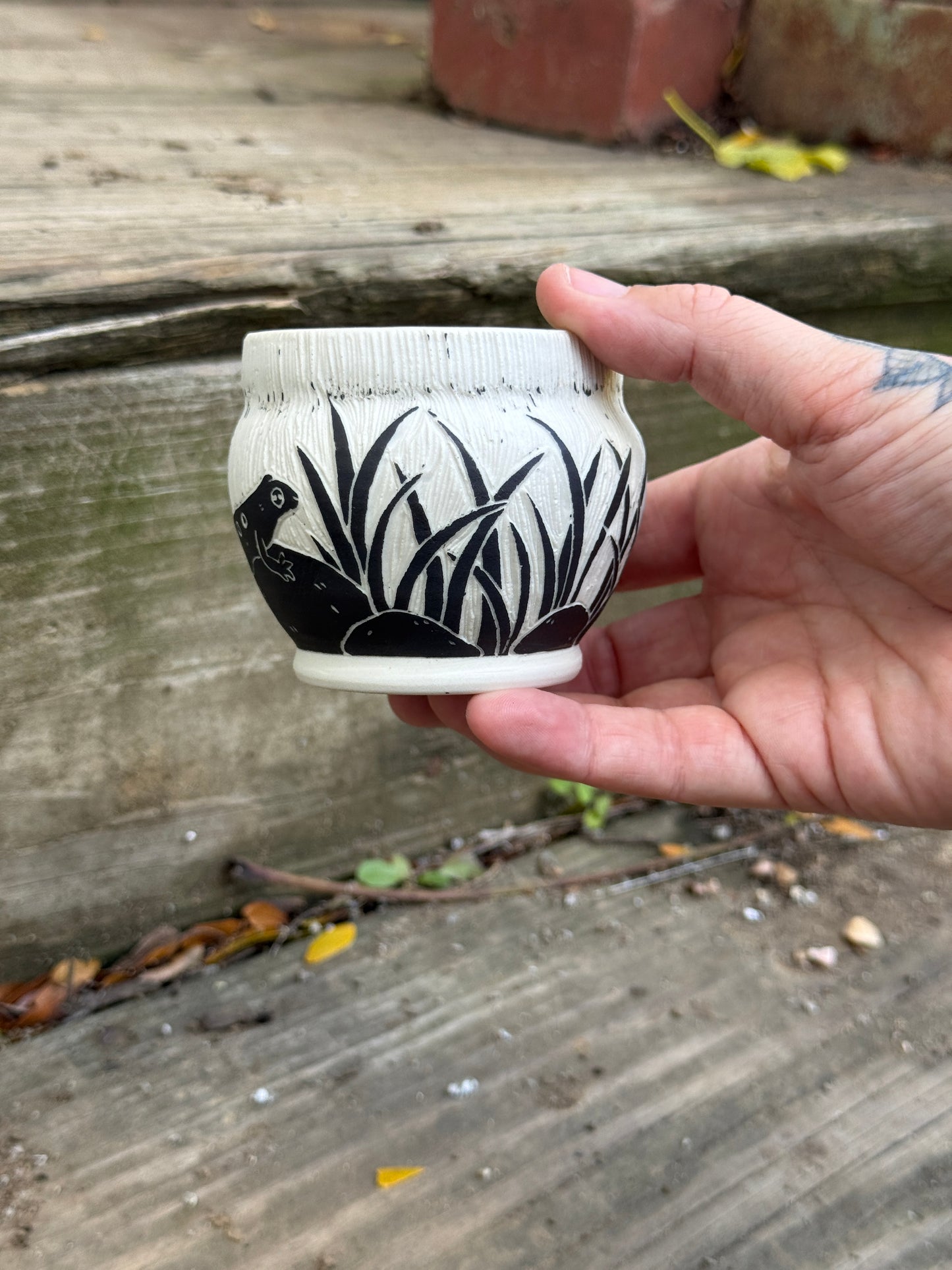 Red eft espresso mug