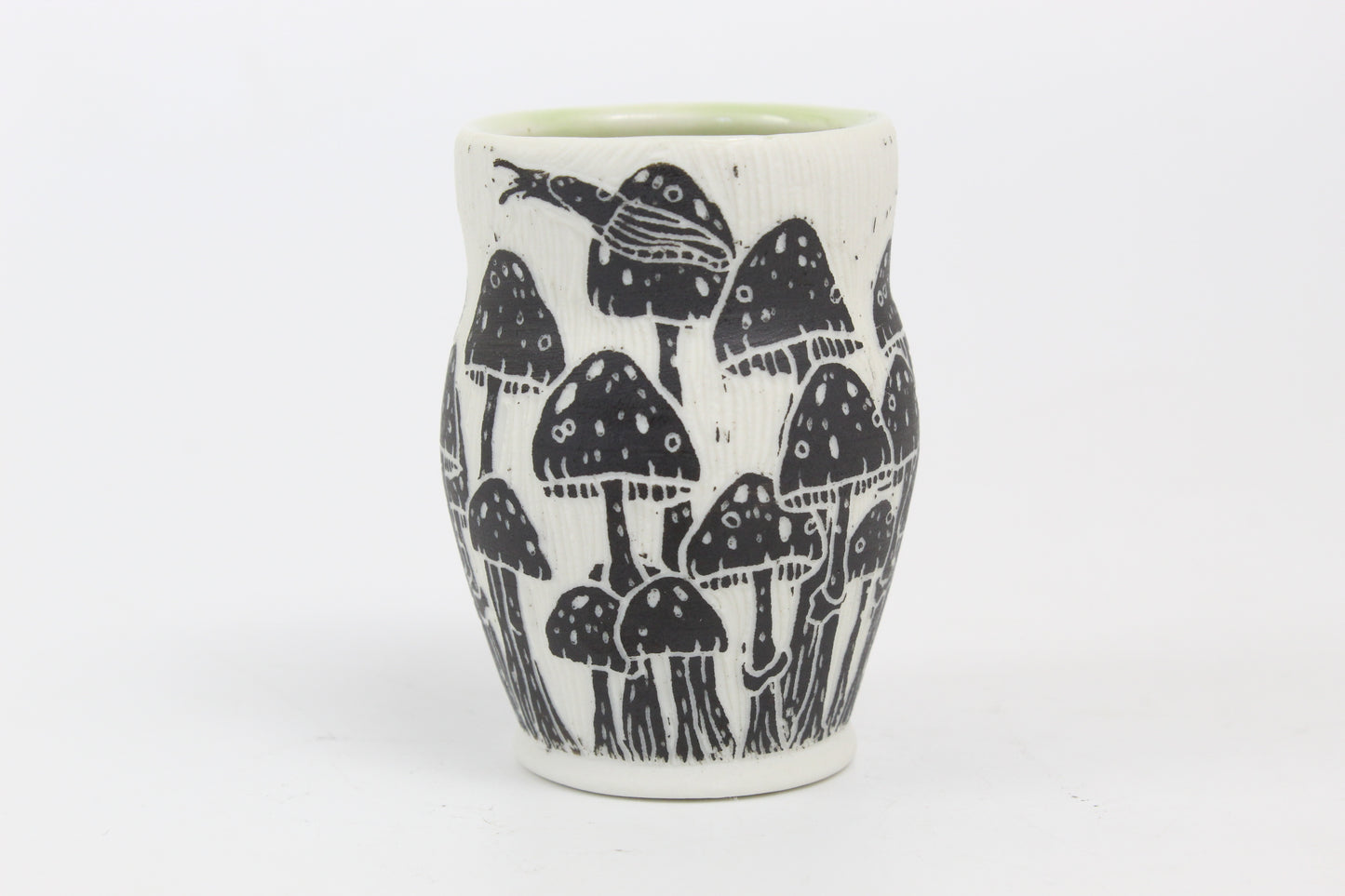 Mushroom forest vase