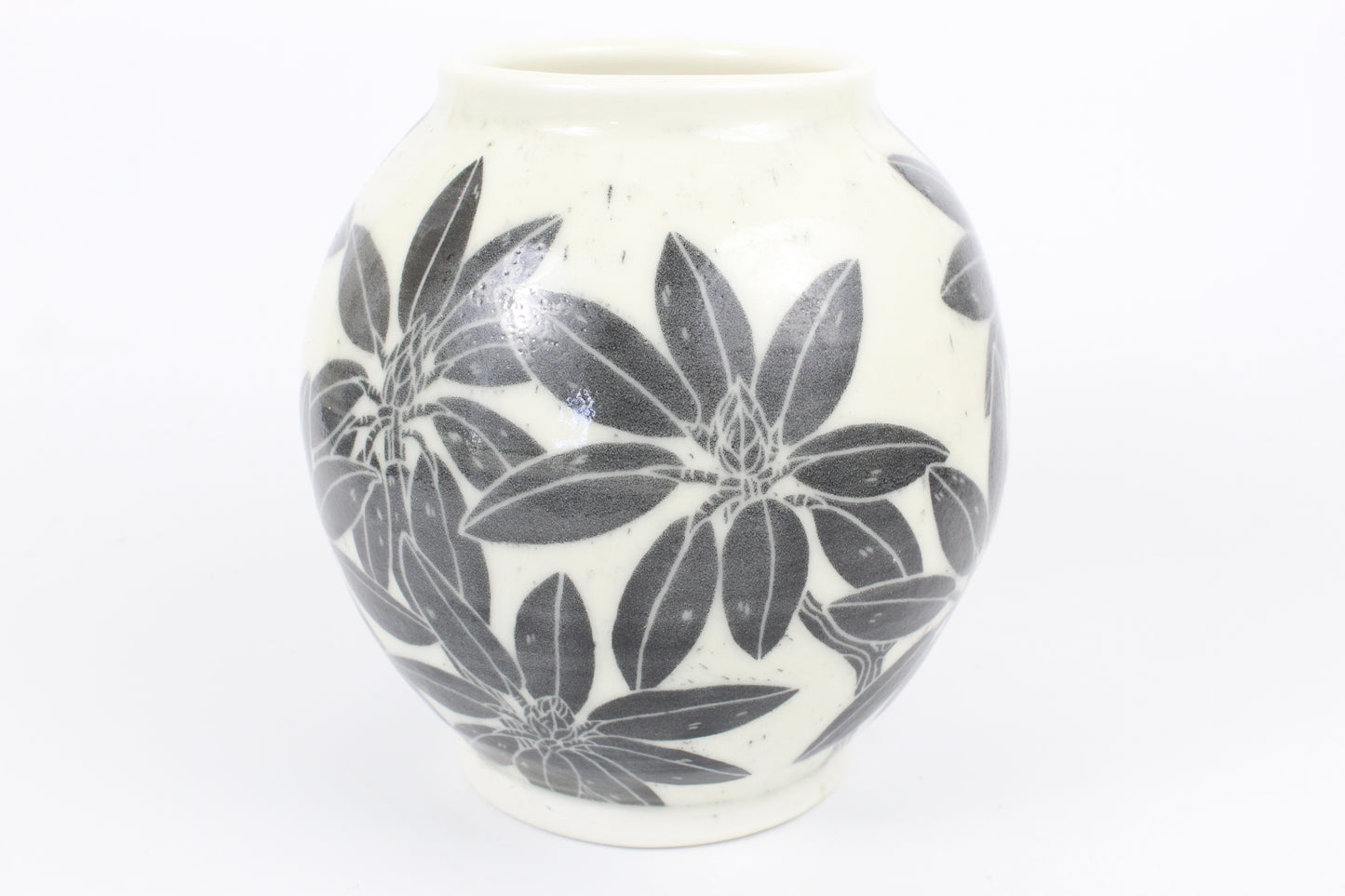 Rhododendron Moon Vase