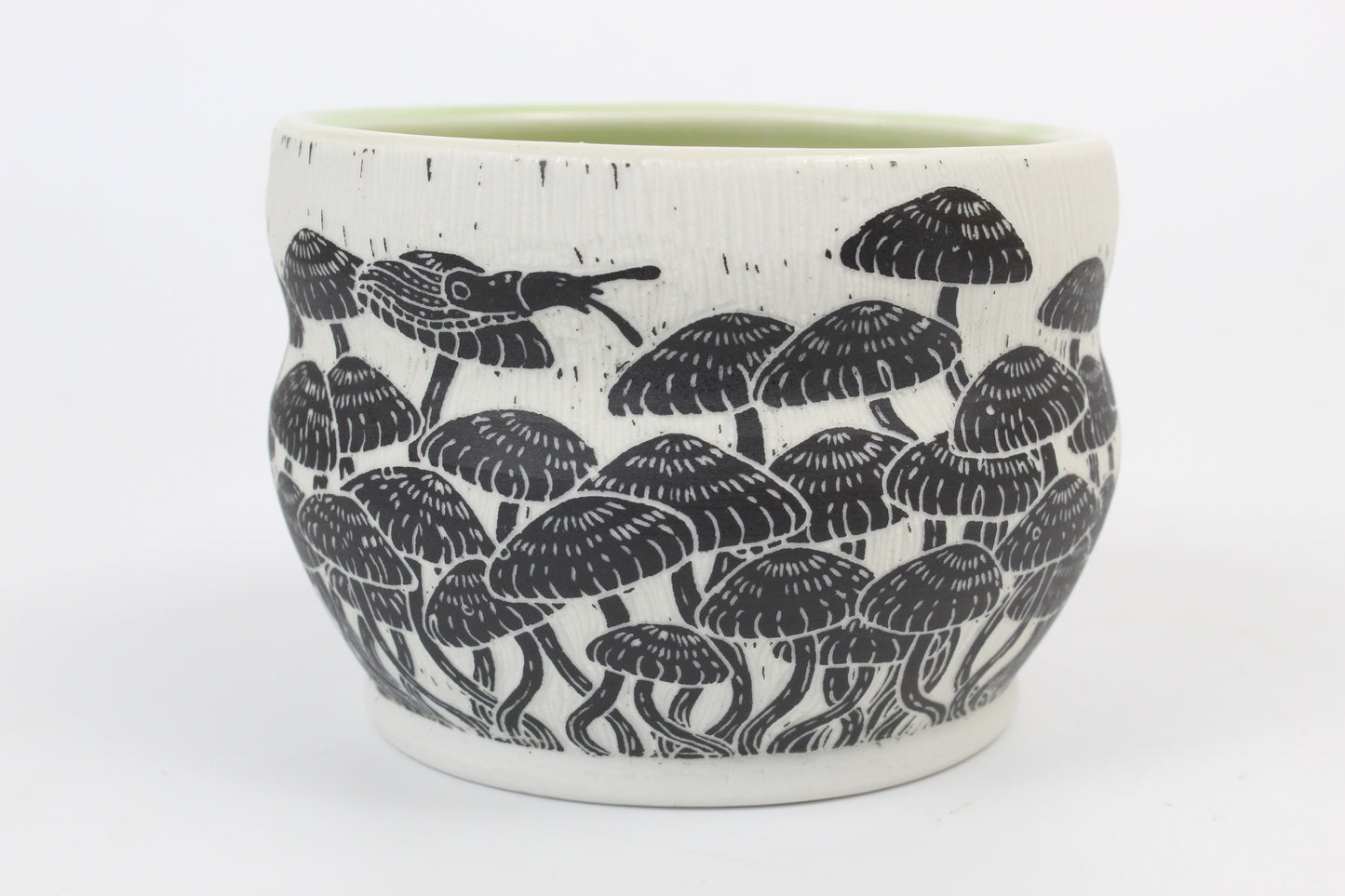 Mushroom forest ice cream bowl
