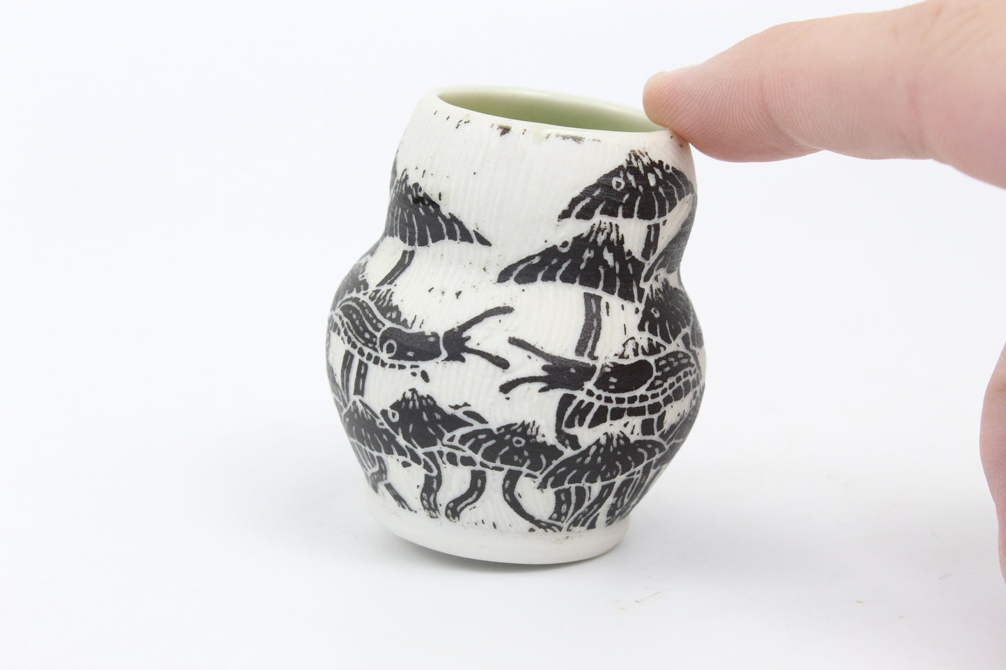 Mini mushroom forest vase