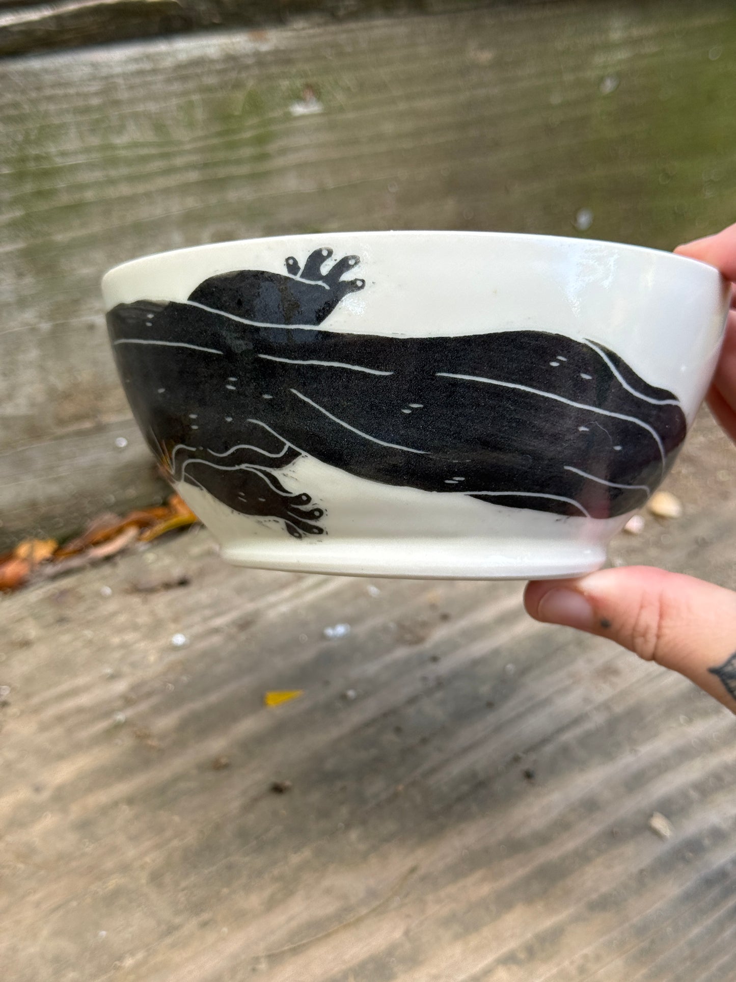 Hellbender soup bowl