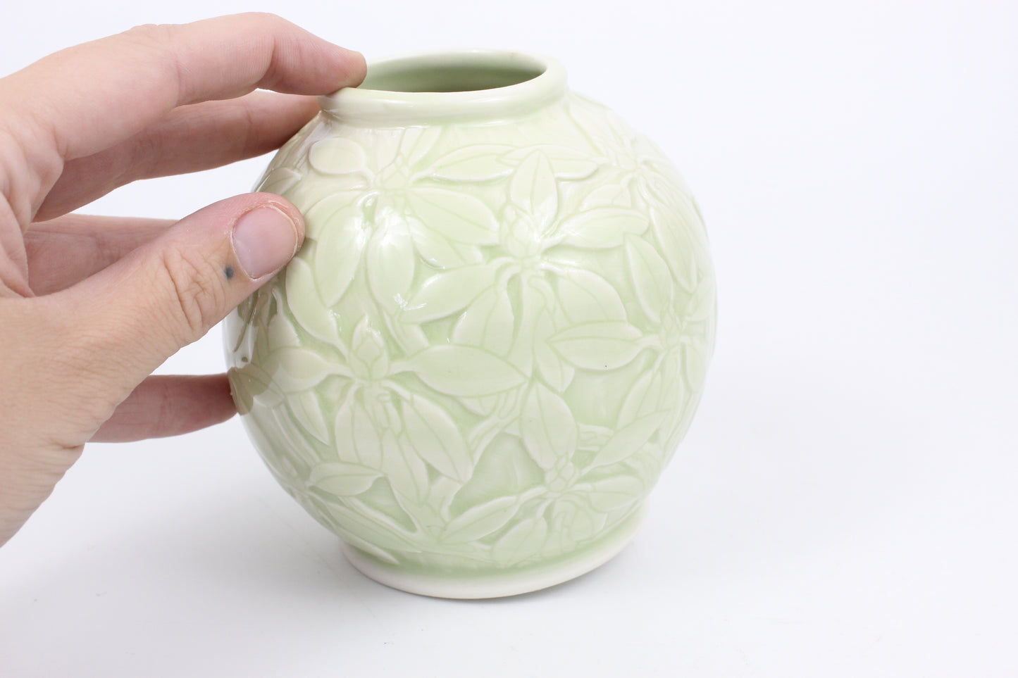 Rhododendron Moon Vase