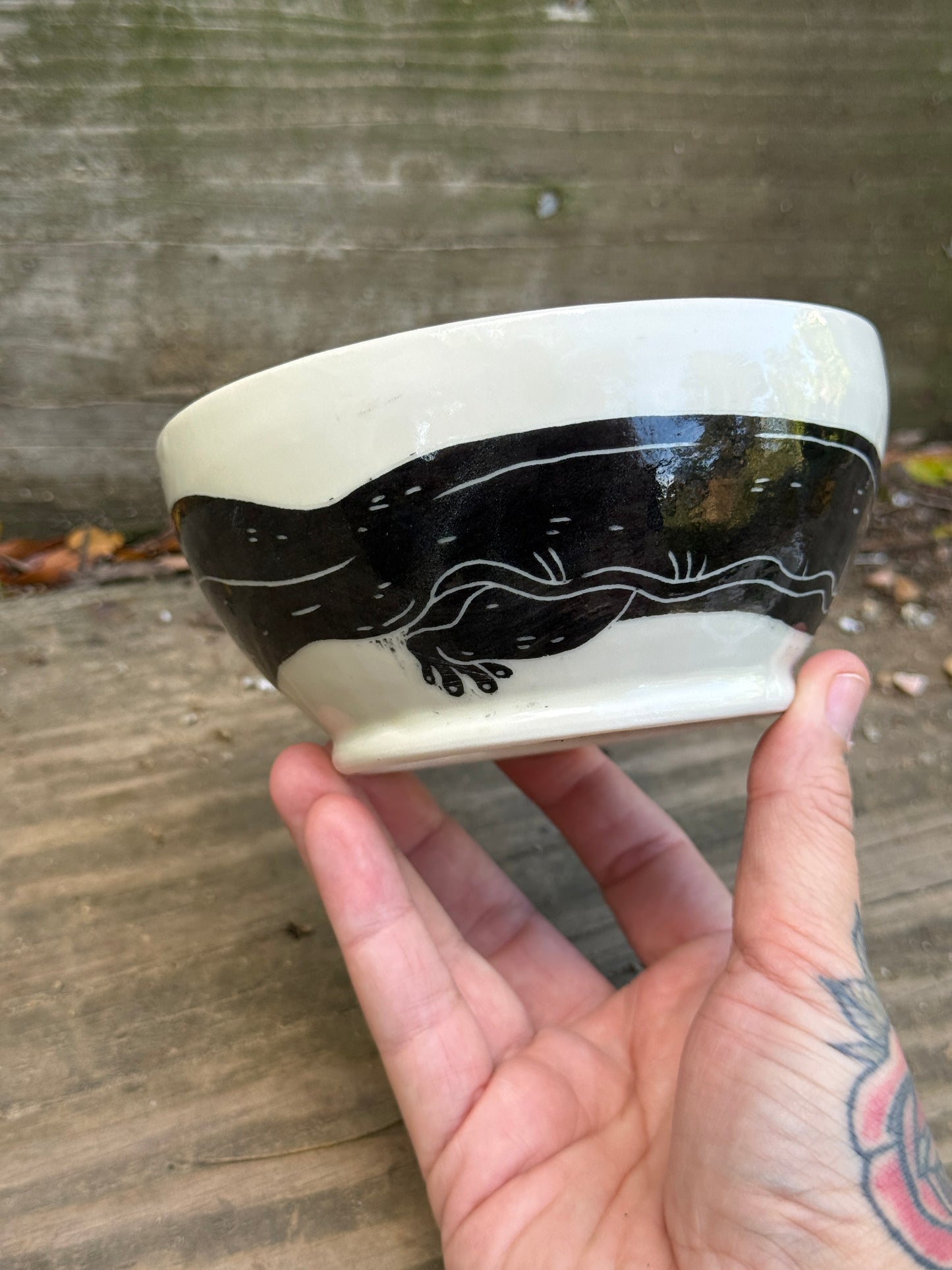 Hellbender soup bowl