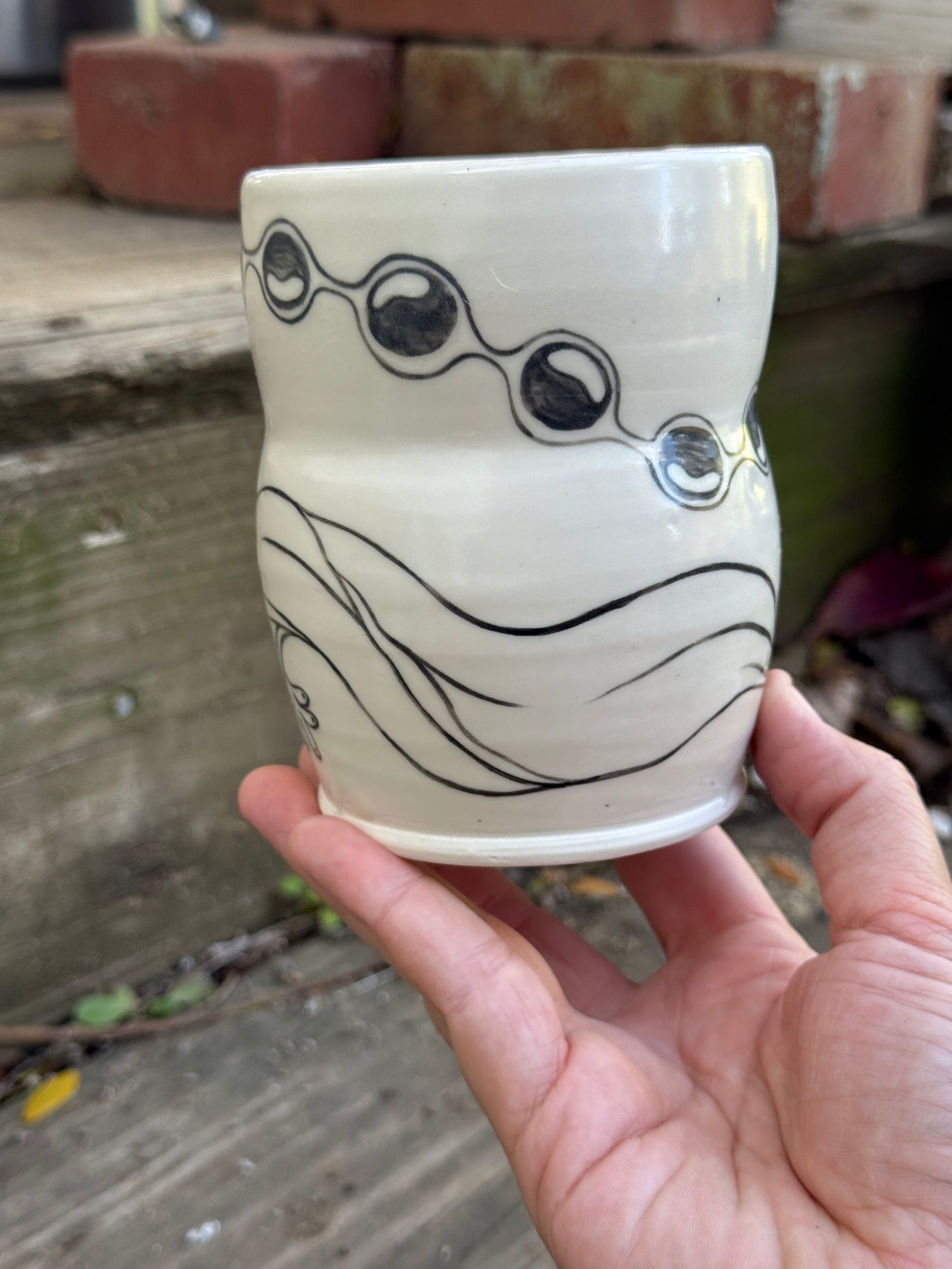 Hellbender and eggs tumbler