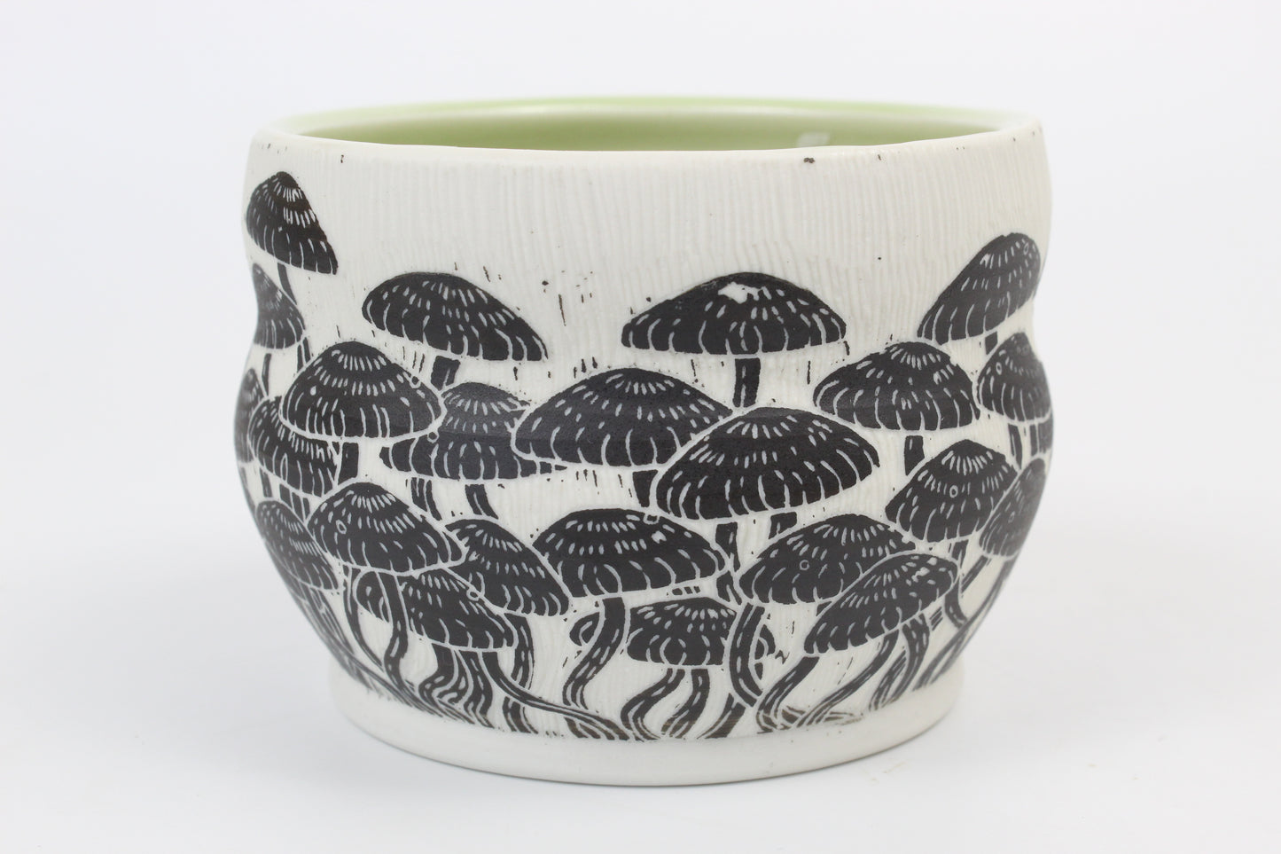 Mushroom forest ice cream bowl
