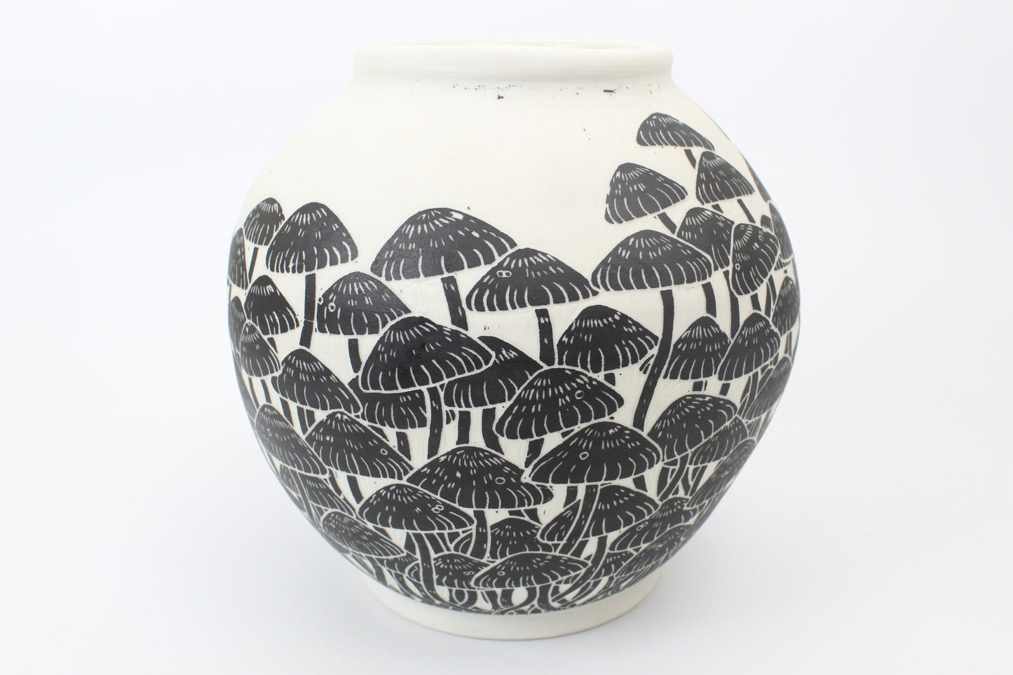 Mushroom Forest Moon Vase