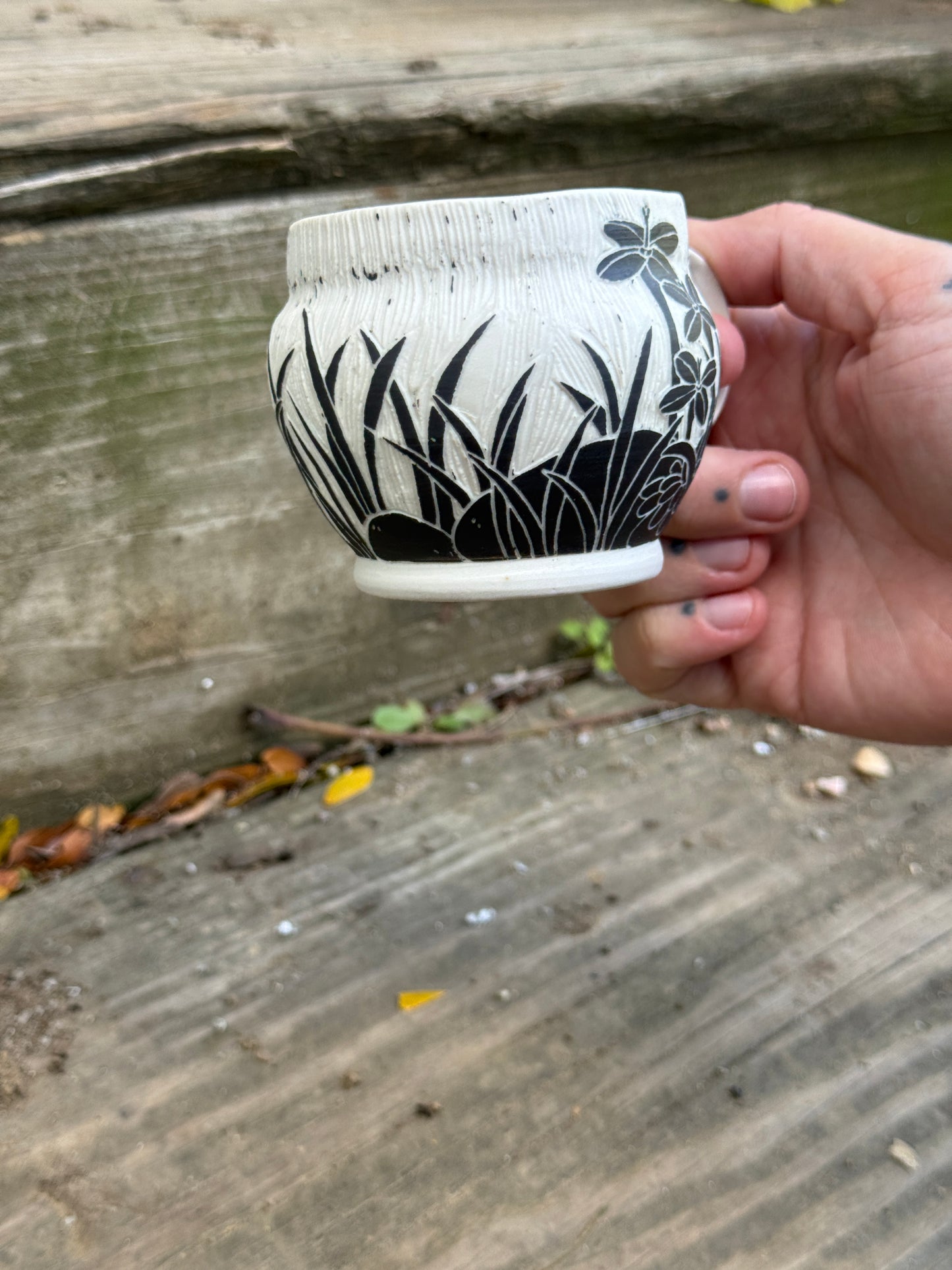 Red eft espresso mug