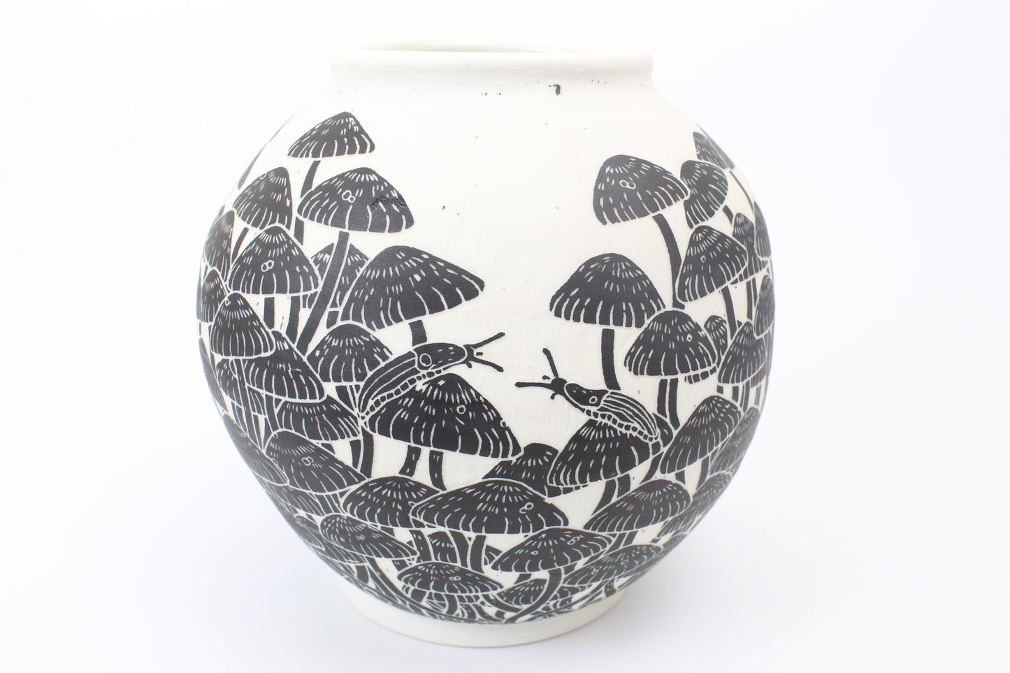 Mushroom Forest Moon Vase