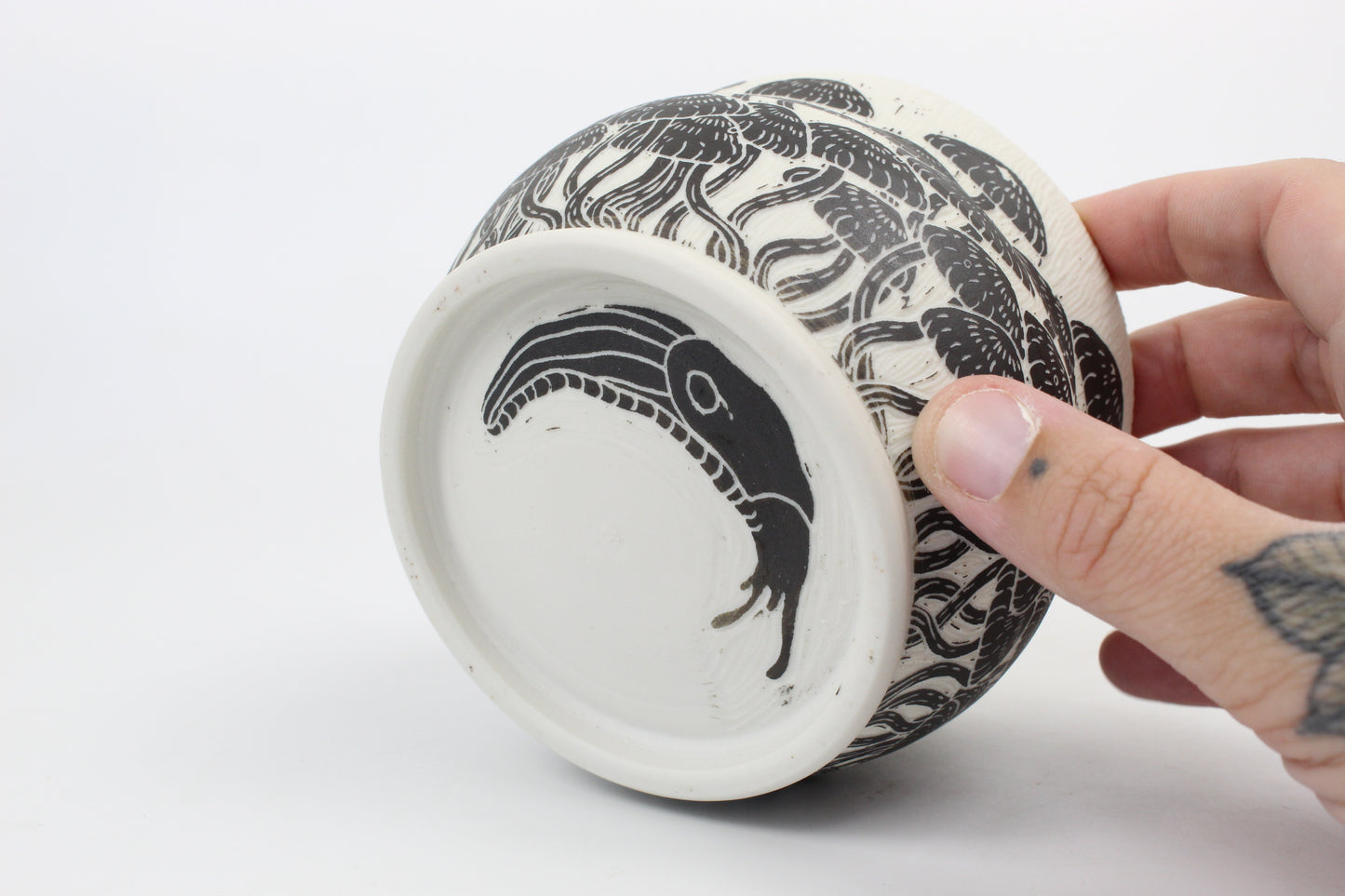 Mushroom forest ice cream bowl