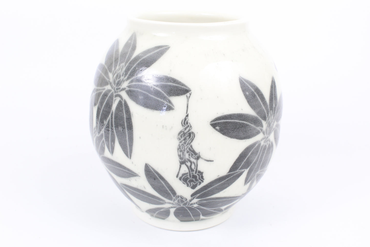 Rhododendron Moon Vase