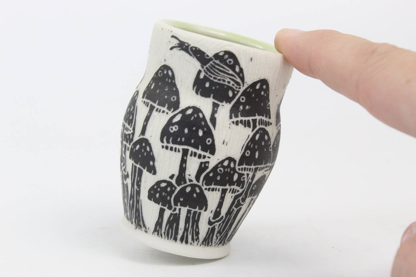 Mushroom forest vase