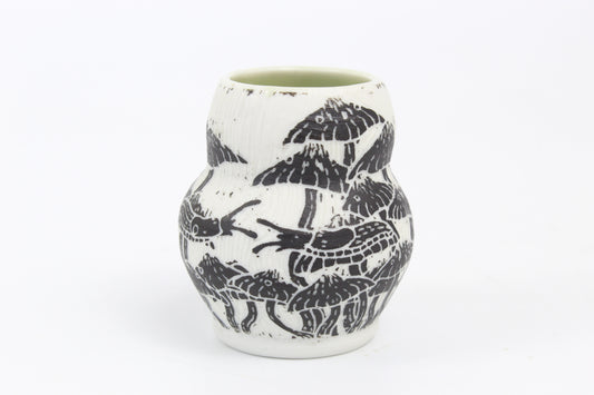 Mini mushroom forest vase