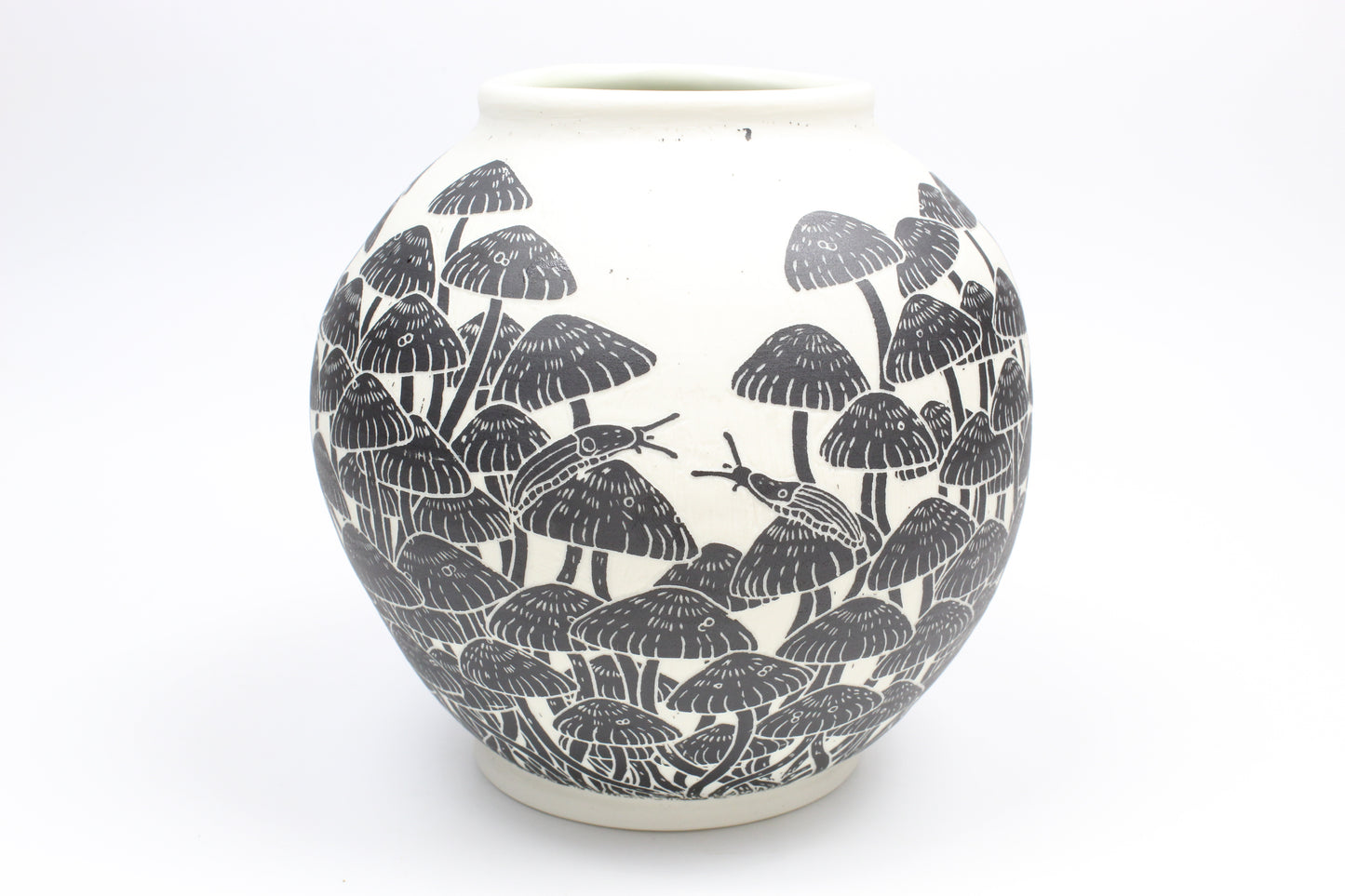 Mushroom Forest Moon Vase