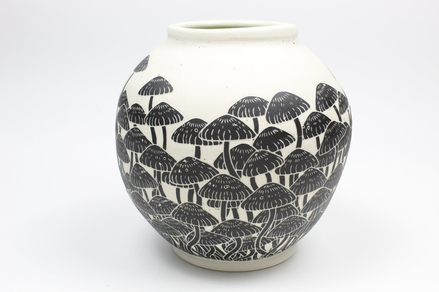 Mushroom Forest Moon Vase