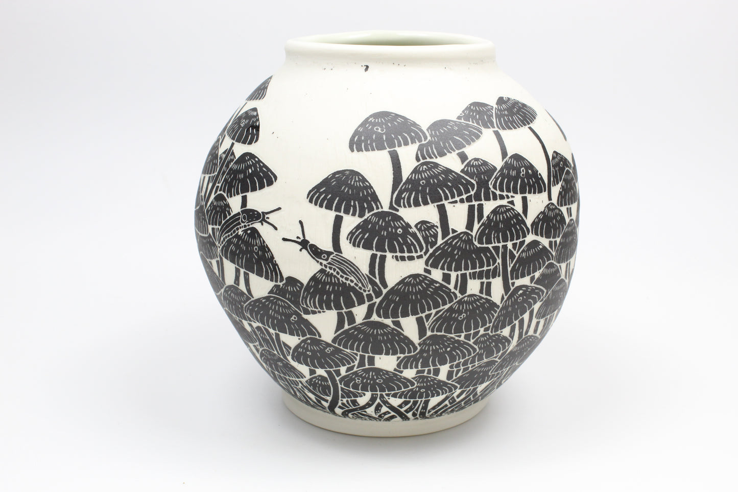 Mushroom Forest Moon Vase