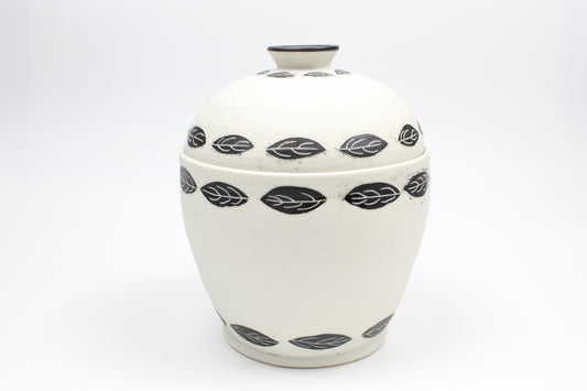 Leaf Lidded Jar