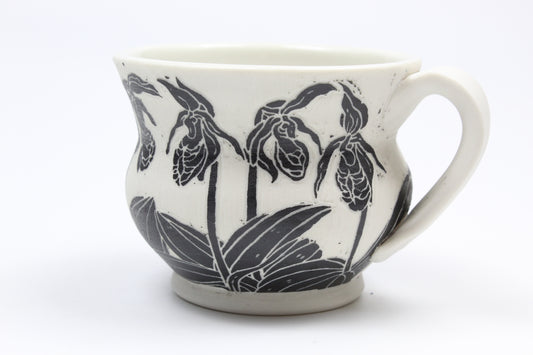 Lady Slipper and Slug Espresso Mug