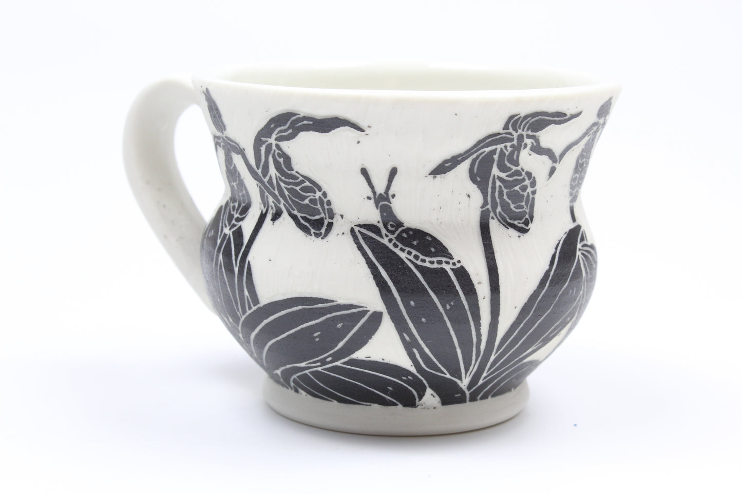 Lady Slipper and Slug Espresso Mug