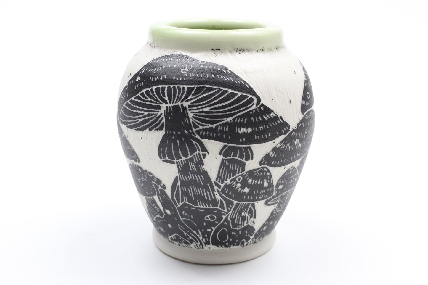 Mushroom forest vase