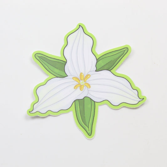 Trillium grandiflorum sticker