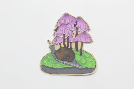 Glassy grape skin and Bleeding cap sticker