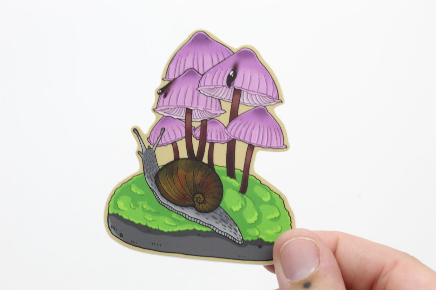 Glassy grape skin and Bleeding cap sticker