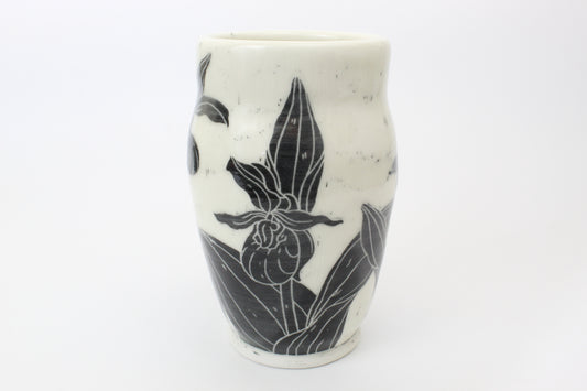 Showy Lady Slipper Tumbler