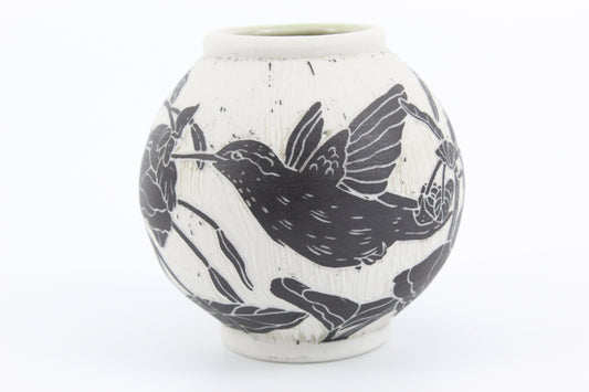 Jewelweed and hummer vase