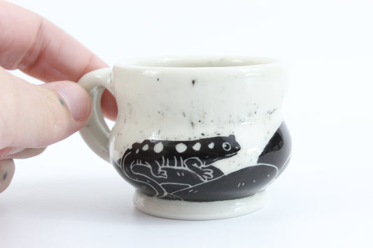 Spotted Salamander espresso mug