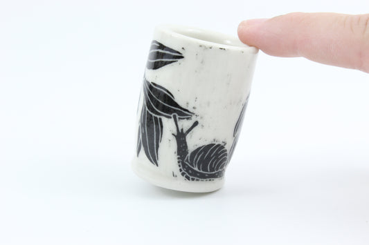 Snail and Solomons seal mini vase