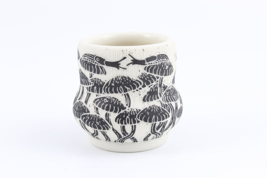 Mushroom forest mini vase