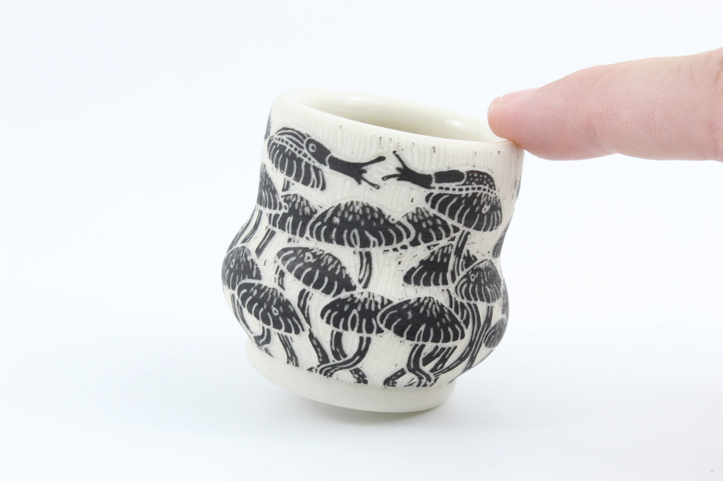 Mushroom forest mini vase