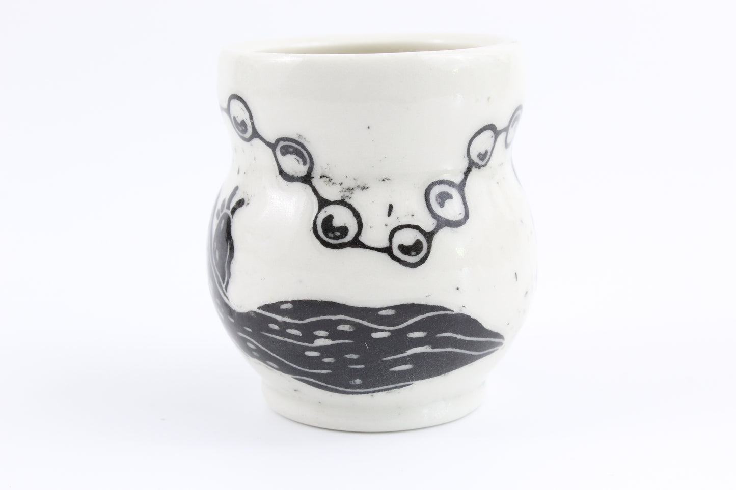 Hellbender and eggs vase