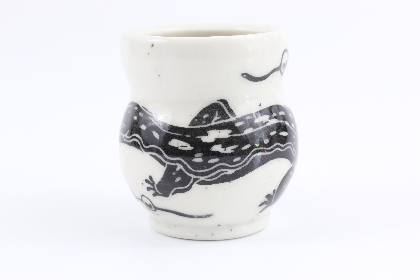 Hellbender and eggs vase