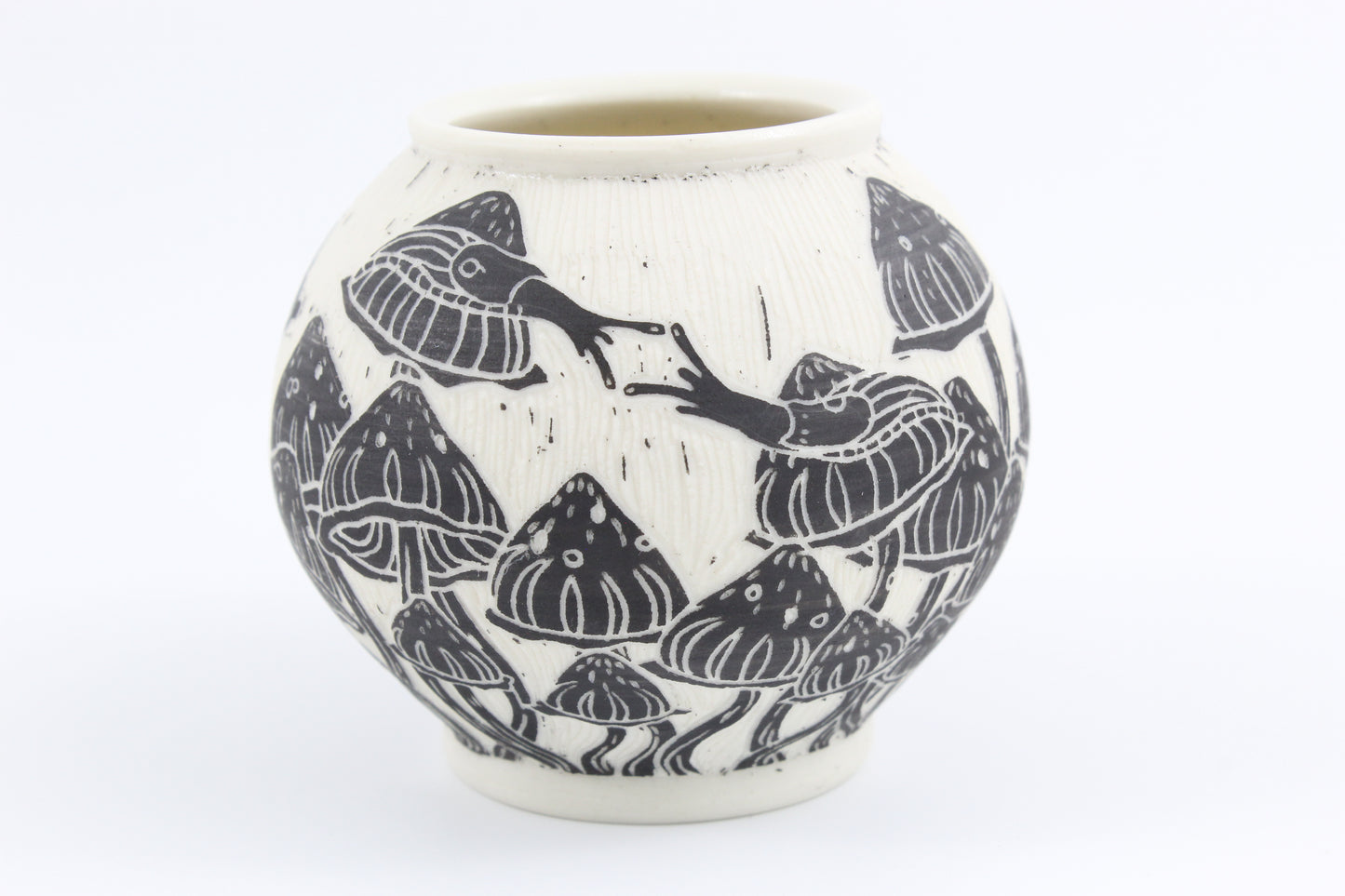 Mushroom forest vase