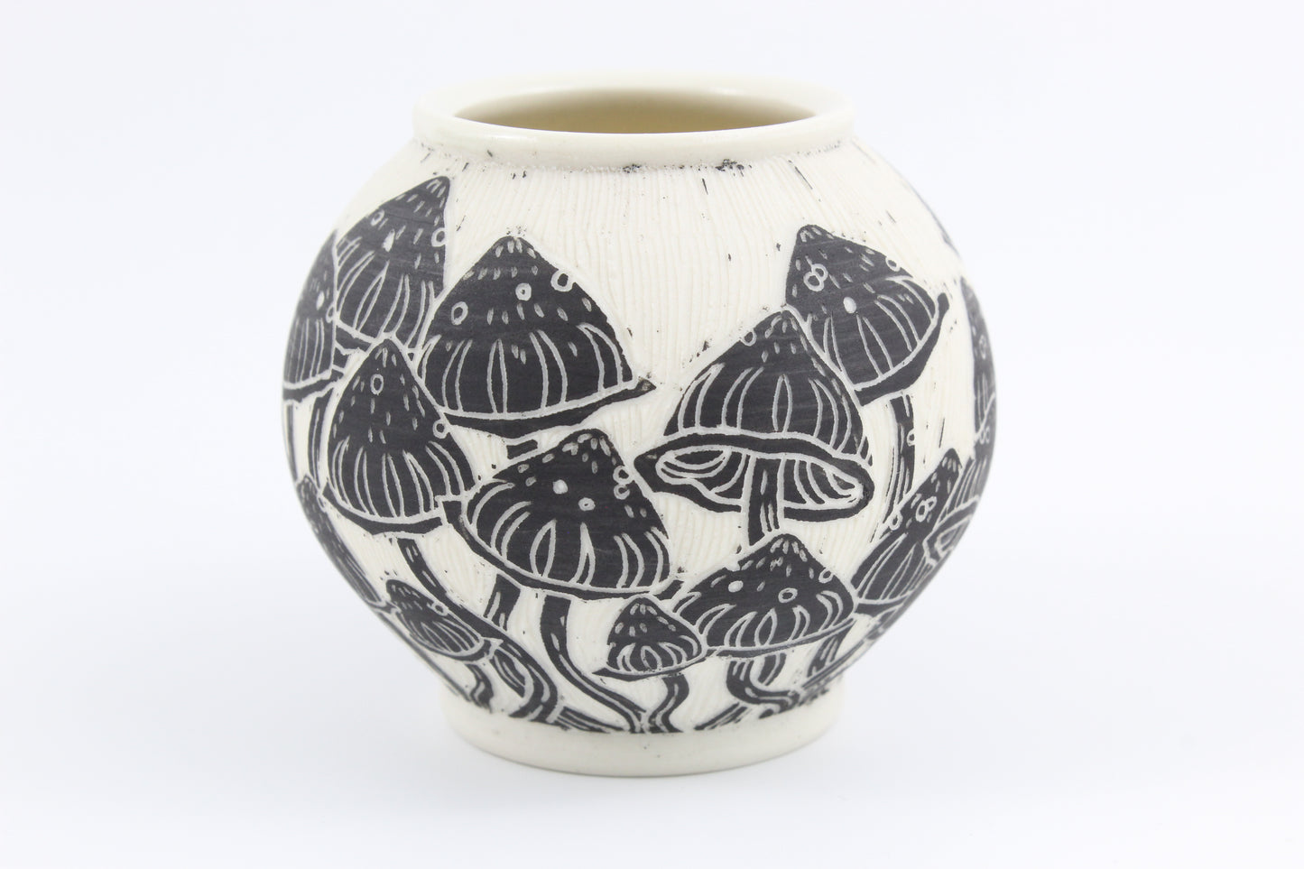 Mushroom forest vase