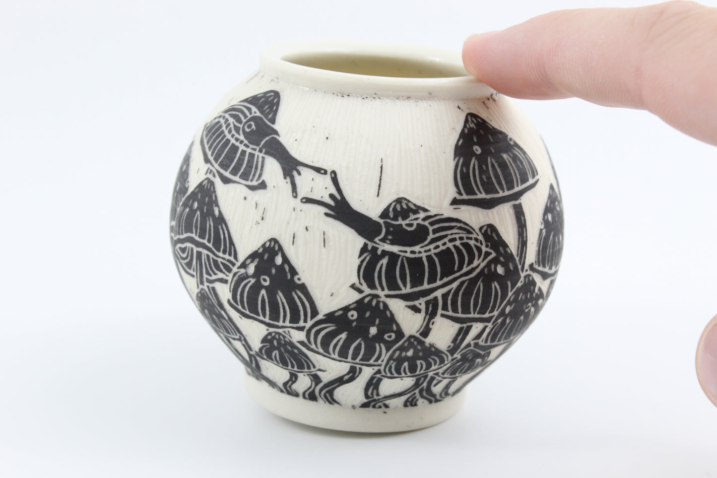 Mushroom forest vase