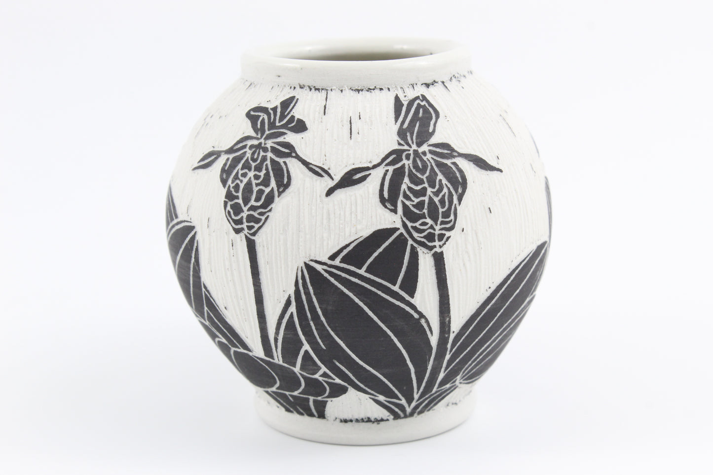 Pink lady slipper vase